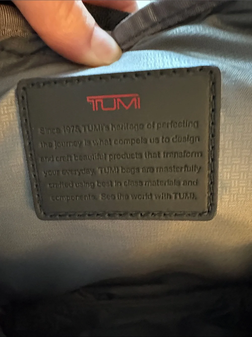 Tumi Black Compact Crossbody Messenger Bag for Men or Women